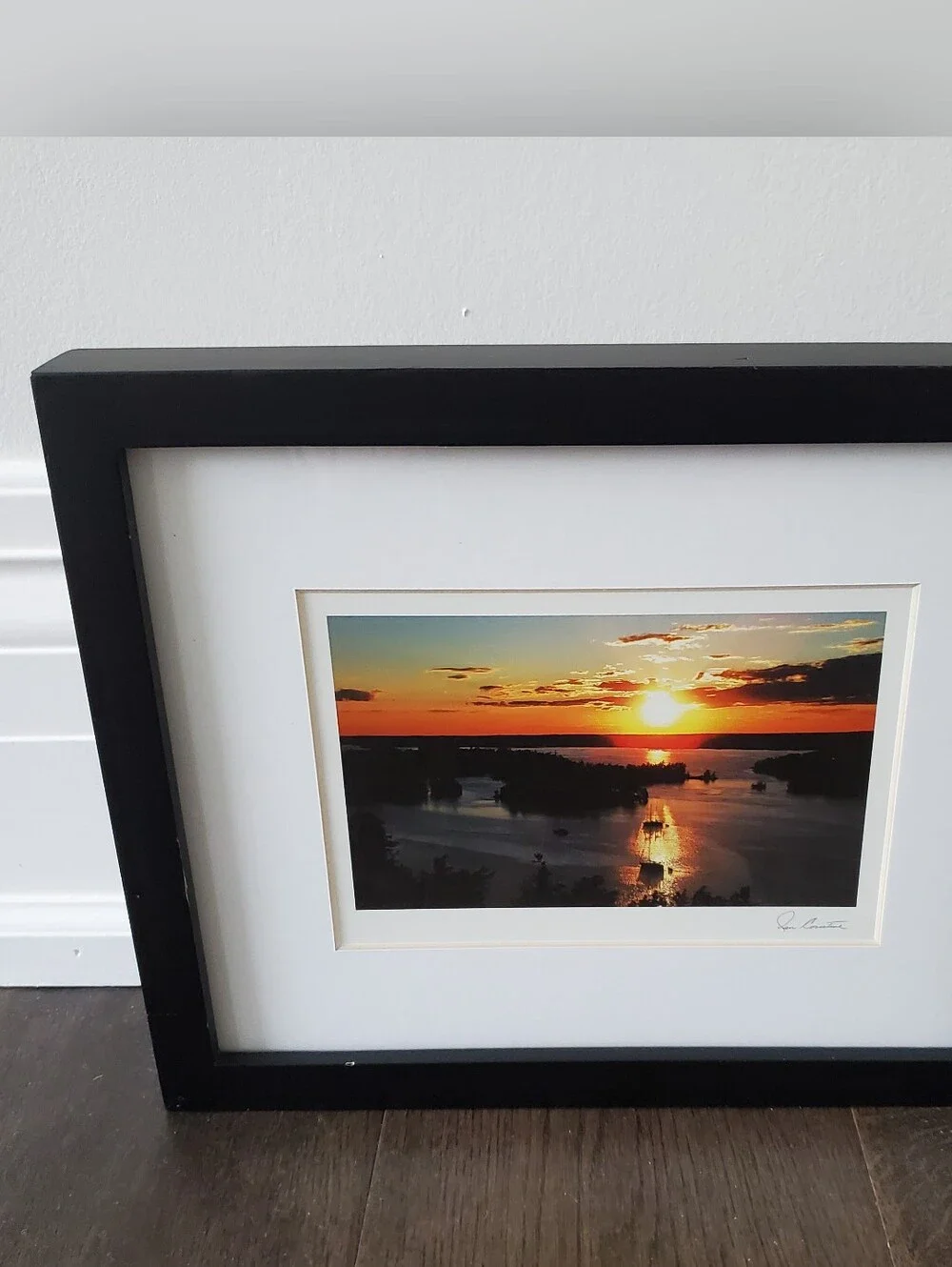 Sunset Landscape Gallery Wall Art Matted & Framed Postcard Print IAN CORISTINE - Picture 2 of 9